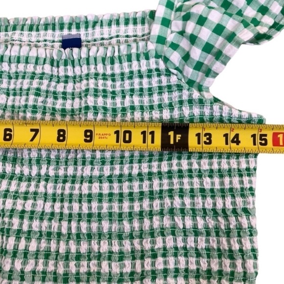 Old Navy Smocked Flutter Sleeve Gingham Mini Dress Fit and Flare Cottagecore M - Picture 7 of 15